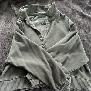 Aerie Olive Cowl Neck Sweater